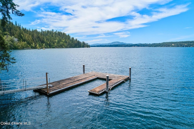8457 N Powell Way, Hayden, ID 83835 - dock area featuring a water and mountain view