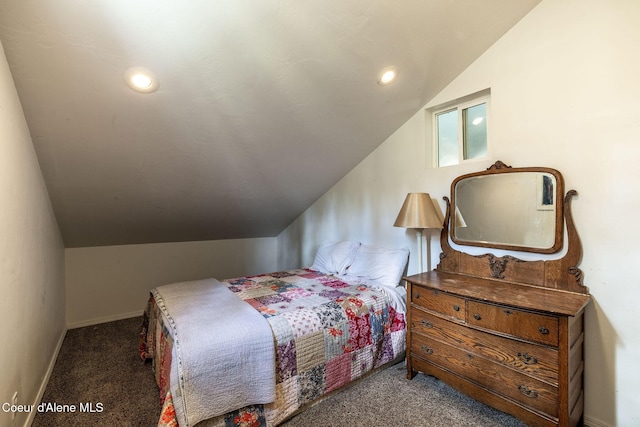 4878 E Annapolis Ct, Coeur Dalene, ID 83814 - carpeted bedroom with vaulted ceiling