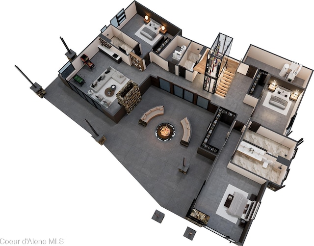 4663 E Plum Rd, Coeur Dalene, ID 83814 - room layout