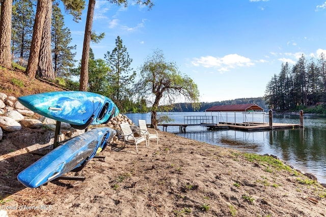 14318 N Waters Edge Ct, Hayden, ID 83835 - dock featuring a water view