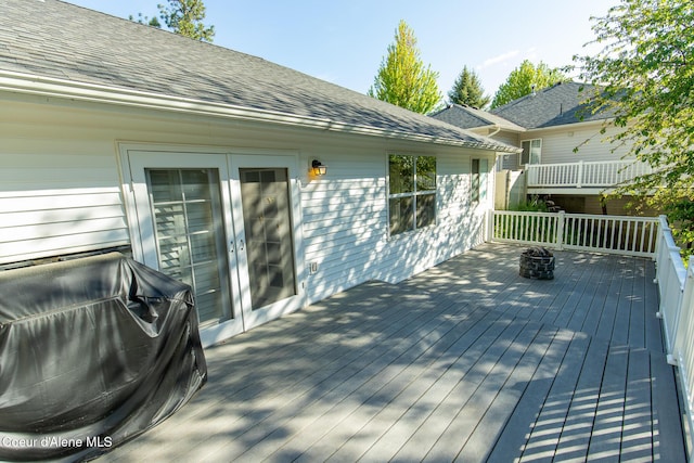8485 N Audubon Dr, Hayden, ID 83835 - wooden deck featuring grilling area