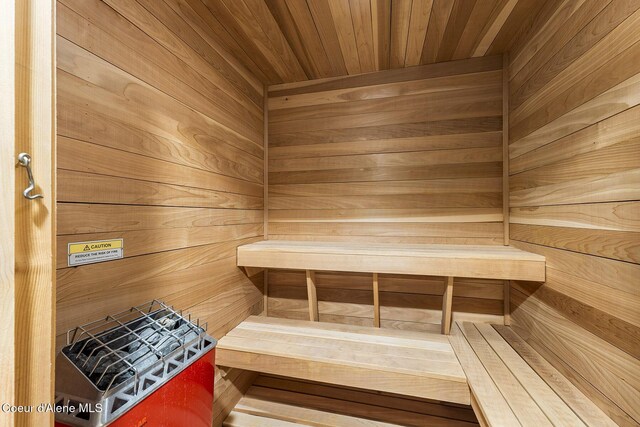3025 N Sand Trap Way, Post Falls, ID 83854 - sauna / steam room with wooden walls and wood ceiling