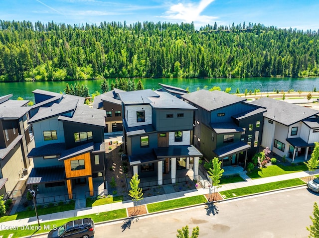 2888 W Lumber Ln, Coeur Dalene, ID 83814 - aerial view of residential area featuring a large body of water and a forest