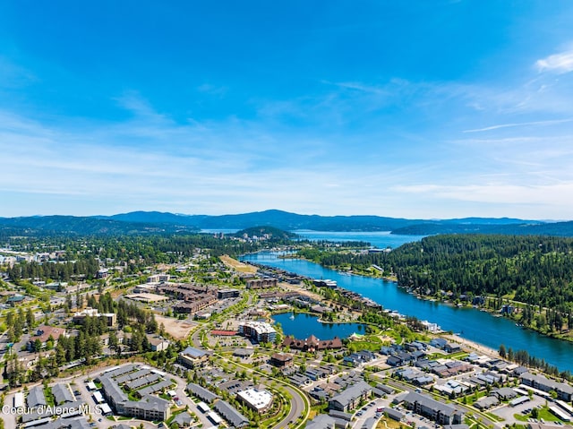 2888 W Lumber Ln, Coeur Dalene, ID 83814 - aerial view of a water and mountain view and a forest
