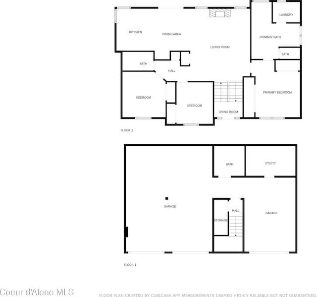 5340 W Hull Loop, Coeur Dalene, ID 83814 - floor plan / room layout