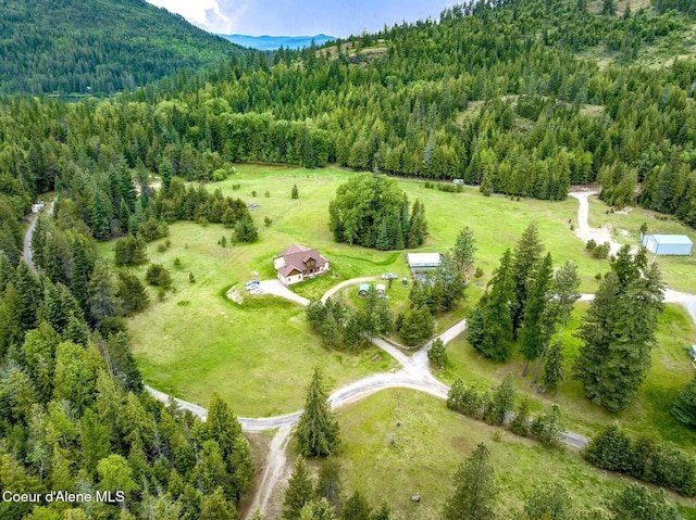88 Fenway Dr, Sagle, ID 83860 - view of rural area with a heavily wooded area and mountains