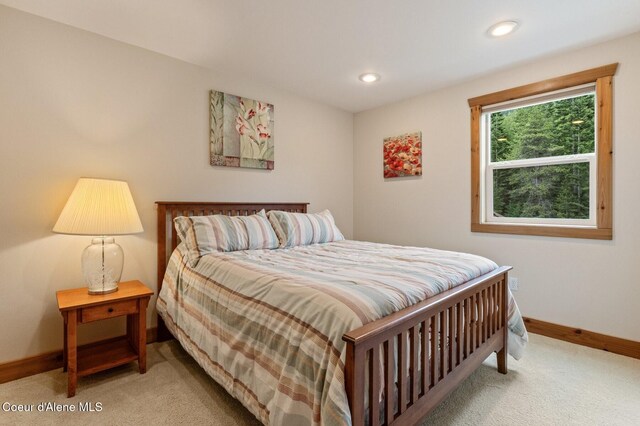 88 Fenway Dr, Sagle, ID 83860 - carpeted bedroom featuring baseboards and recessed lighting