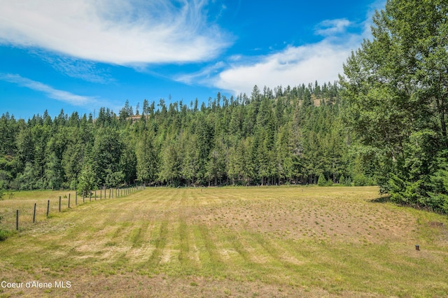 88 Fenway Dr, Sagle, ID 83860 - view of yard featuring a rural view and a forest view