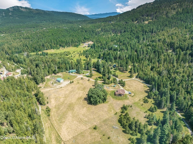 88 Fenway Dr, Sagle, ID 83860 - aerial view of property's location featuring a forest and a mountain backdrop