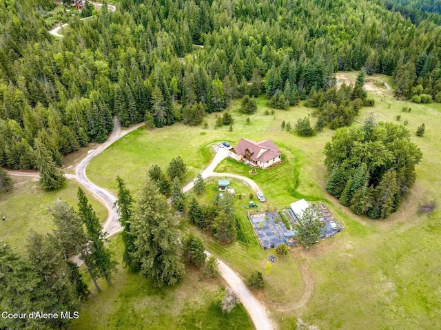 88 Fenway Dr, Sagle, ID 83860 - bird's eye view of a heavily wooded area