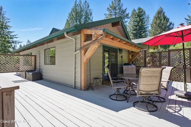 471 Kaniksu Shores Rd, Sandpoint, ID 83864 - deck featuring outdoor dining area