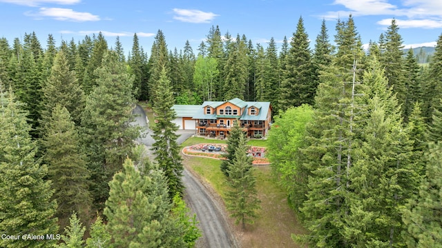 6918 E Garwood Rd, Hayden, ID 83835 - view from above of property featuring a forest