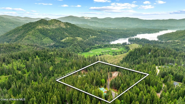 6918 E Garwood Rd, Hayden, ID 83835 - view of mountain background with a forest and a nearby body of water