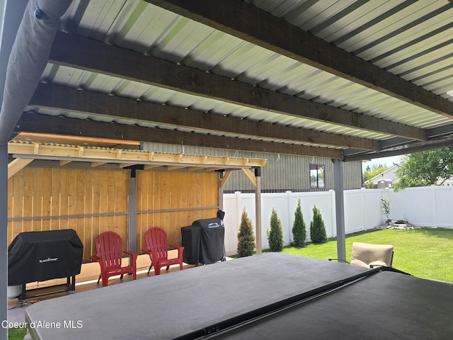 10566 N Seaside St, Hayden, ID 83835 - view of patio featuring grilling area