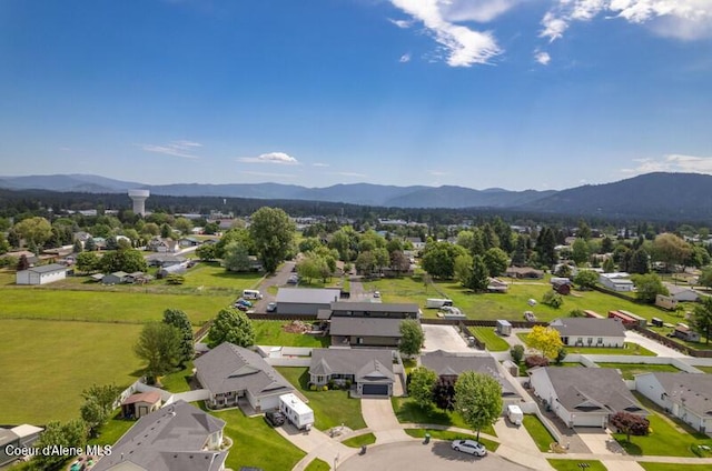 10566 N Seaside St, Hayden, ID 83835 - aerial perspective of suburban area with a mountainous background