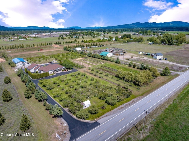 2795 Boekel Rd, Rathdrum, ID 83858 - overview of rural landscape with a mountain backdrop
