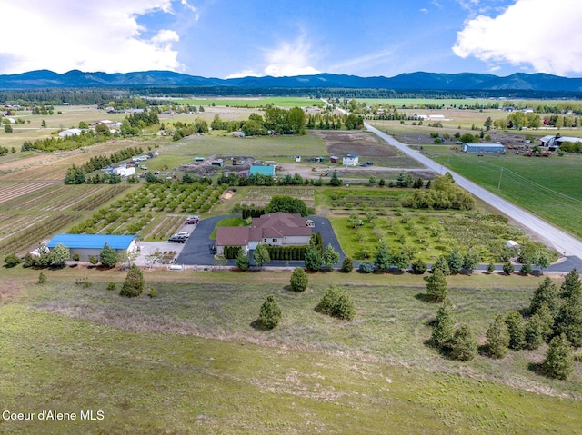2795 Boekel Rd, Rathdrum, ID 83858 - aerial view of sparsely populated area featuring a mountainous background and farmland