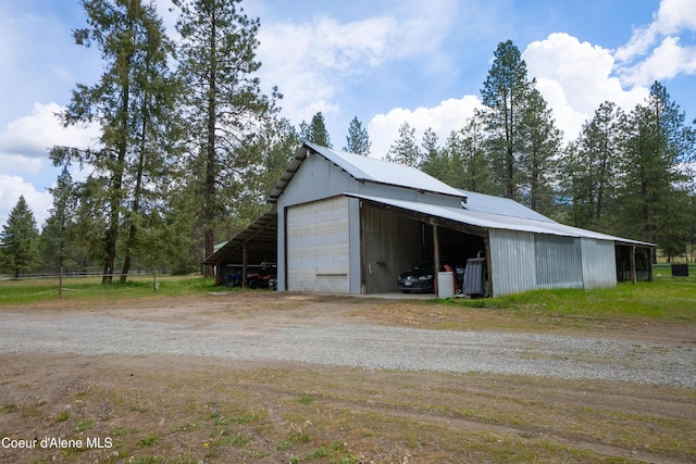 919 Silver Springs Rd, Moyie Springs, ID 83845 - garage featuring a garage and driveway