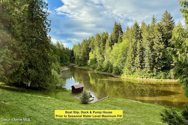 659 Whiskey Jack Rd, Sandpoint, ID 83864 - water view with a heavily wooded area