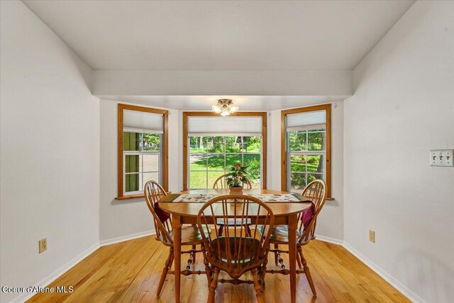 12696 N Dover Ln, Hayden, ID 83835 - dining room with plenty of natural light, light wood-type flooring, and baseboards