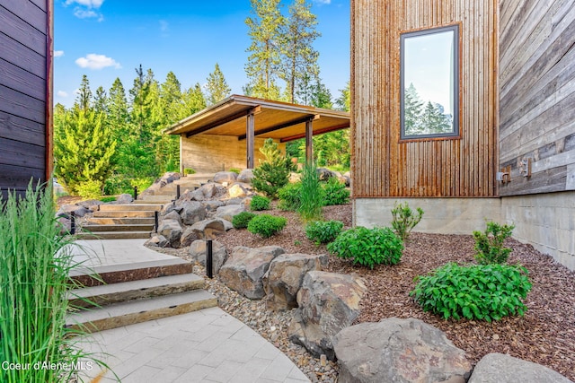 6361 S Cormorant Ct, Harrison, ID 83833 - view of yard featuring stairway