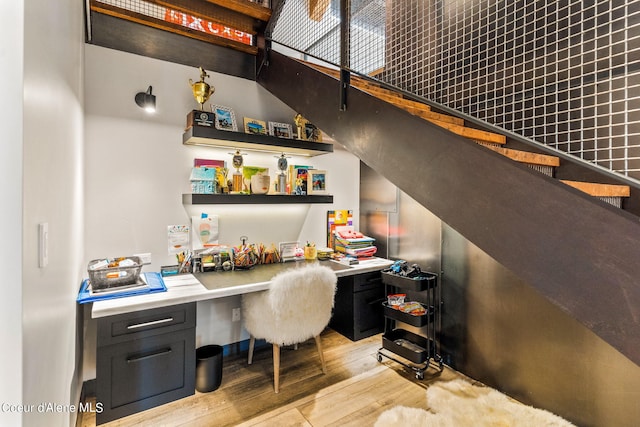 6361 S Cormorant Ct, Harrison, ID 83833 - office with light wood-style flooring