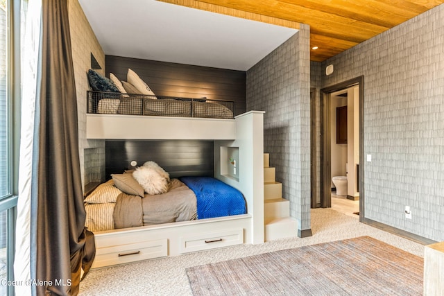 6361 S Cormorant Ct, Harrison, ID 83833 - bedroom featuring carpet floors and connected bathroom
