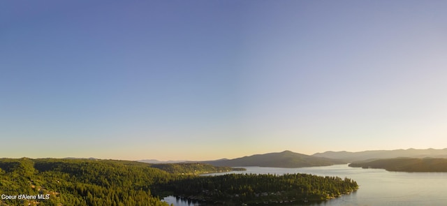 6361 S Cormorant Ct, Harrison, ID 83833 - water view with mountains