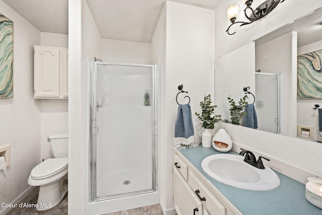 3061 E Lake Forest Dr, Hayden Lake, ID 83835 - full bath featuring vanity, a shower stall, and toilet