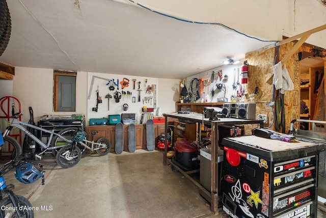 272 Hidden Springs Rd, Sandpoint, ID 83864 - garage featuring a workshop area and electric panel