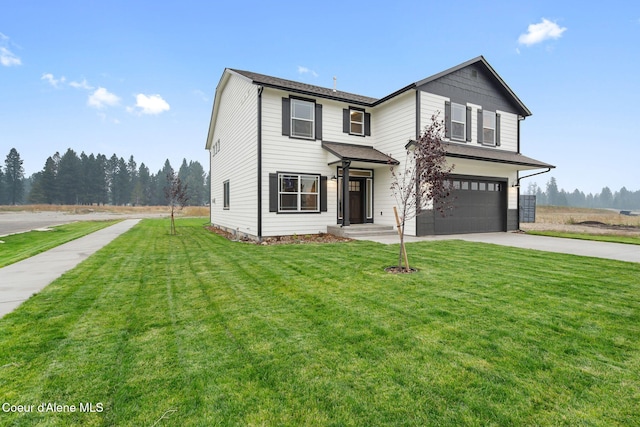 6298 Astoria Loop, Rathdrum, ID 83858 - traditional-style house with concrete driveway, a garage, and a front yard