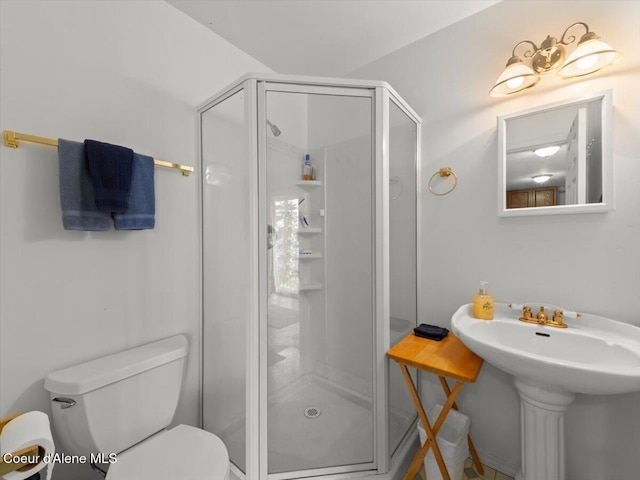 1824 W Cottonwood Rd, Worley, ID 83876 - bathroom featuring toilet and a shower stall