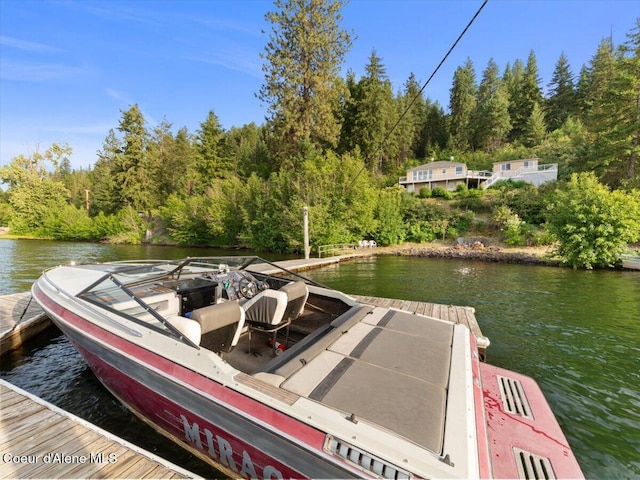 1824 W Cottonwood Rd, Worley, ID 83876 - dock area with a water view and a wooded view