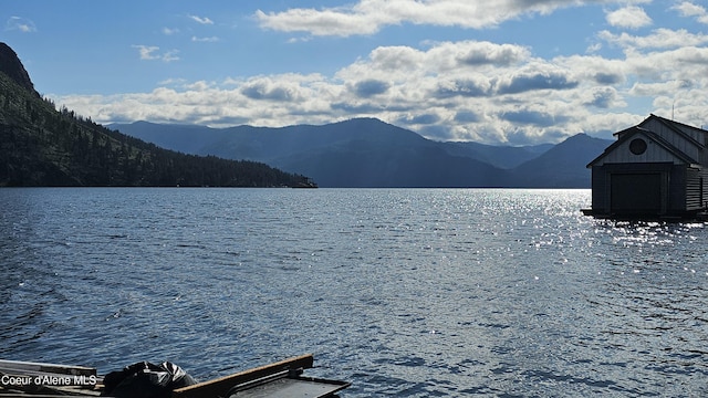 33671 N Macdonalds Unit 2Nd, Dock, Bayview, ID 83803 - dock area featuring a water and mountain view
