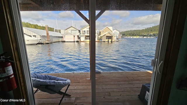 33671 N Macdonalds Unit 2Nd, Dock, Bayview, ID 83803 - dock featuring a water view and a residential view