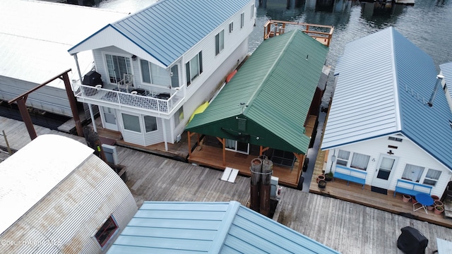 33671 N Macdonalds Unit 2Nd, Dock, Bayview, ID 83803 - rear view of property featuring a water view