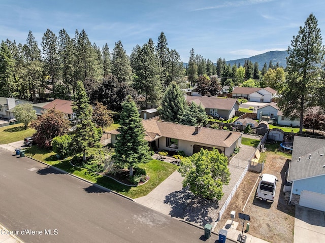 407 W Musket Ave, Post Falls, ID 83854 - aerial perspective of suburban area with mountains