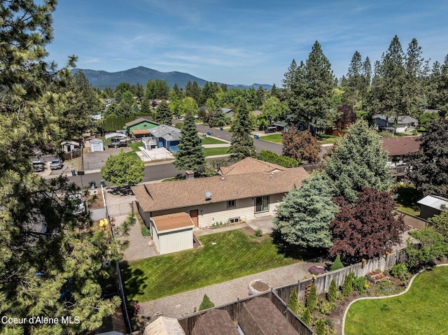 407 W Musket Ave, Post Falls, ID 83854 - aerial view of property and surrounding area with mountains