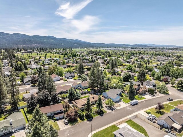 407 W Musket Ave, Post Falls, ID 83854 - aerial view of residential area with a mountain backdrop