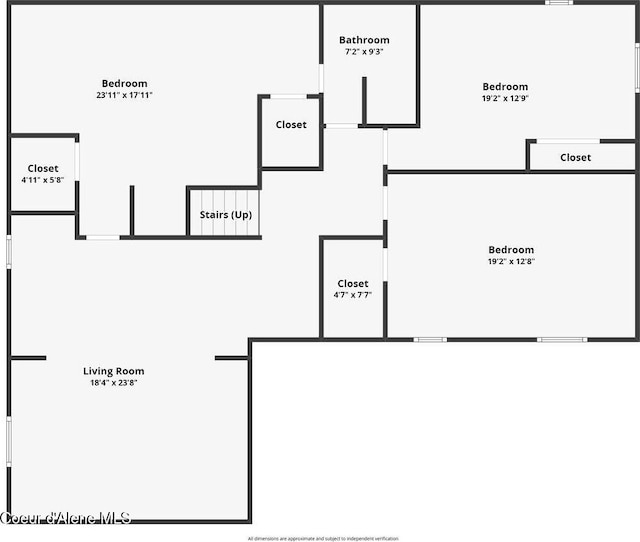3623 W Hillcrest Cir, Coeur Dalene, ID 83815 - floor plan / room layout