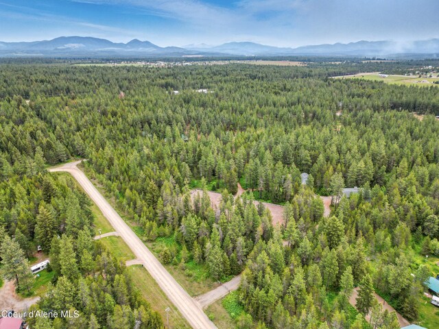 29808 N Caribou Ave, Athol, ID 83801 - aerial view of property's location featuring a forest and mountains