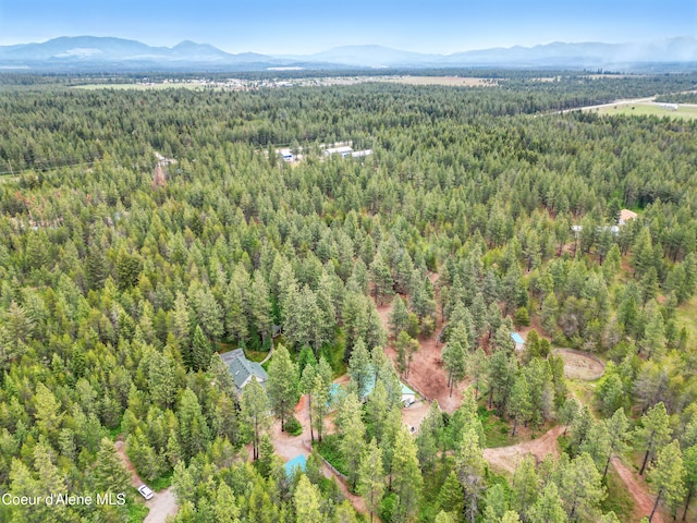 29808 N Caribou Ave, Athol, ID 83801 - drone / aerial view of a forest and a mountainous background