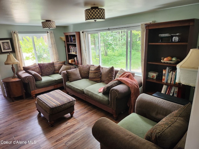 16488 N Atlas Rd, Rathdrum, ID 83858 - living area with plenty of natural light and wood finished floors