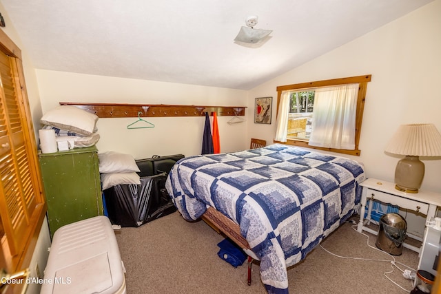 90 Bartoo Is Shr, Priest Lake, ID 83856 - bedroom with lofted ceiling and carpet