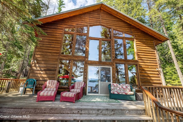 90 Bartoo Is Shr, Priest Lake, ID 83856 - view of deck