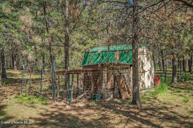 27294 N Clagstone Rd, Athol, ID 83801 - view of outdoor structure with a forest view