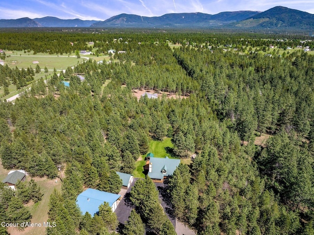 27294 N Clagstone Rd, Athol, ID 83801 - bird's eye view of a forest and mountains
