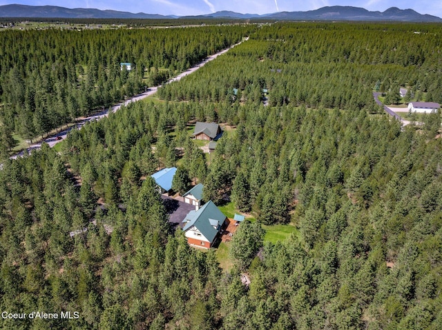 27294 N Clagstone Rd, Athol, ID 83801 - view of property location featuring a heavily wooded area and mountains