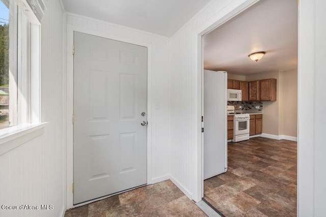 103 3rd St, Wallace, ID 83873 - entrance foyer with stone finish flooring and baseboards