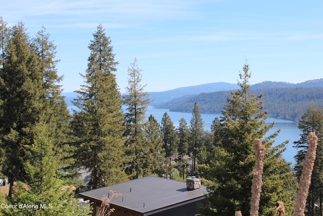 22884 S High Dr, Worley, ID 83876 - mountain view with a heavily wooded area and a large body of water